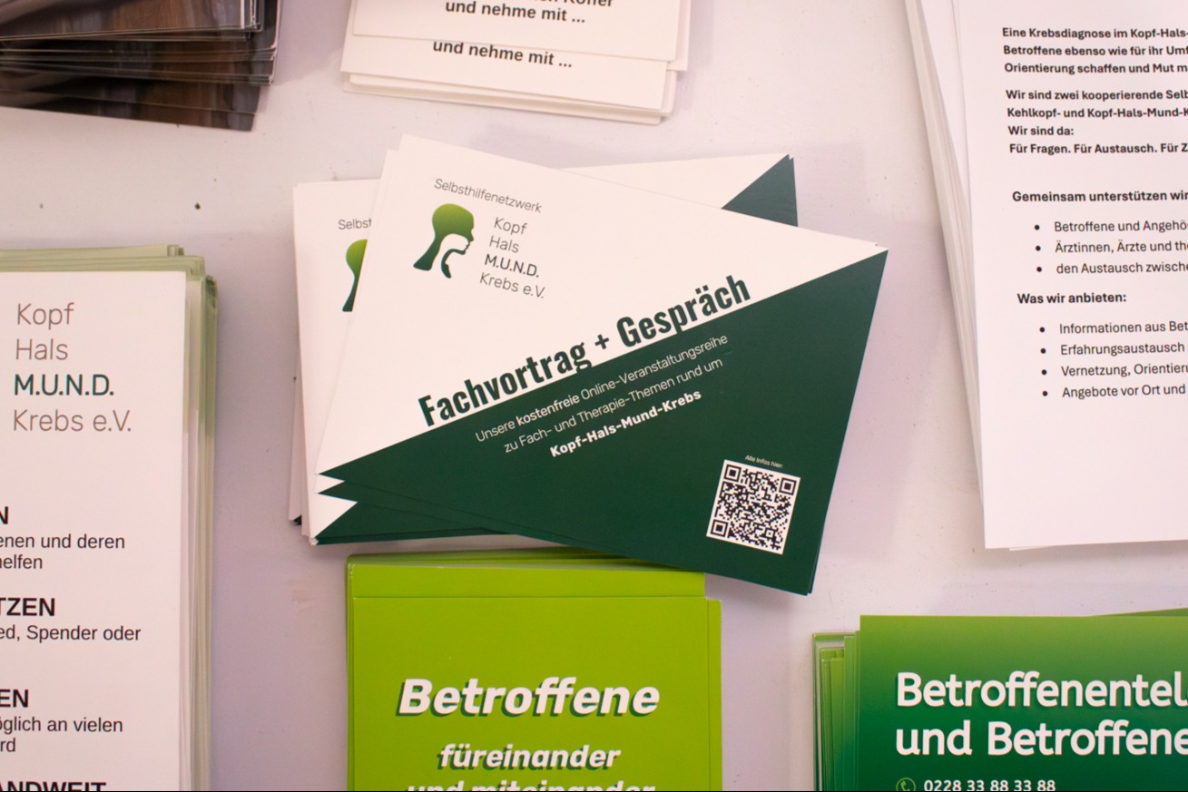 Fachvortrag und Gespräch Werbekarte