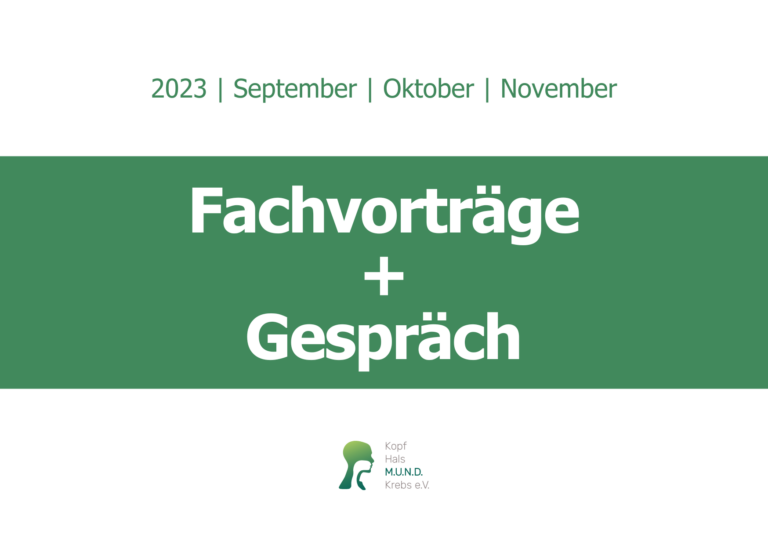 Ankündigung Fachvorträge und Gespräch